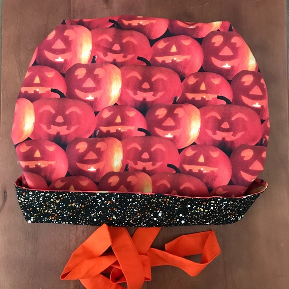 Scrub CAP/HAT *Reversible *Long Ties *Halloween - Picture 11 of 16